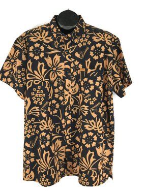 Retro Rifle Fear and Loathing Raoul Button Down Shirt Men's 2XL Movie Hawaiian